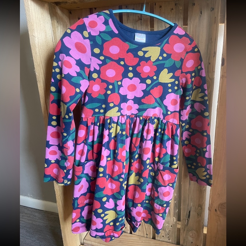 Girls Organic Cotton Long-Sleeve Dress Hanna Andersson